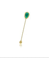 Sembra Crescent Pin Green