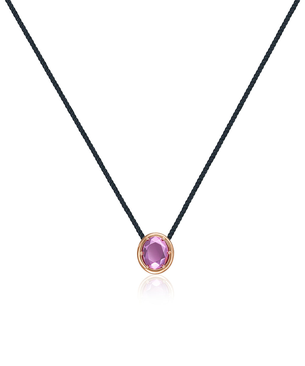 Sembra Pendant Oval Pink Gold Gem