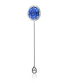 Sembra Crescent Pin Blue