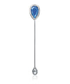 Sembra Crescent Pin Blue