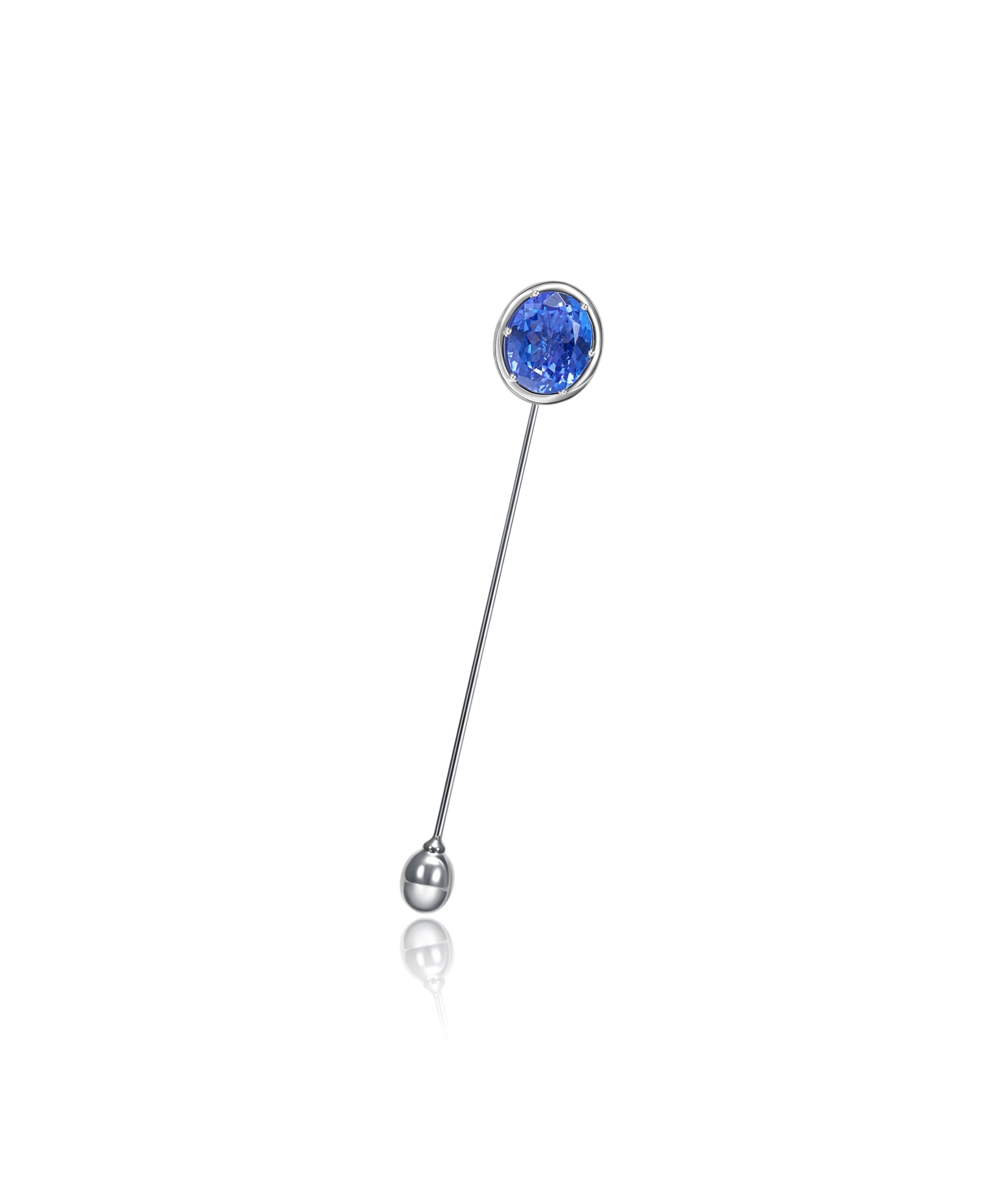 Sembra Sceptre Pin Oval Blue Tourmaline