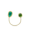 Sembra Crescent Pin Green