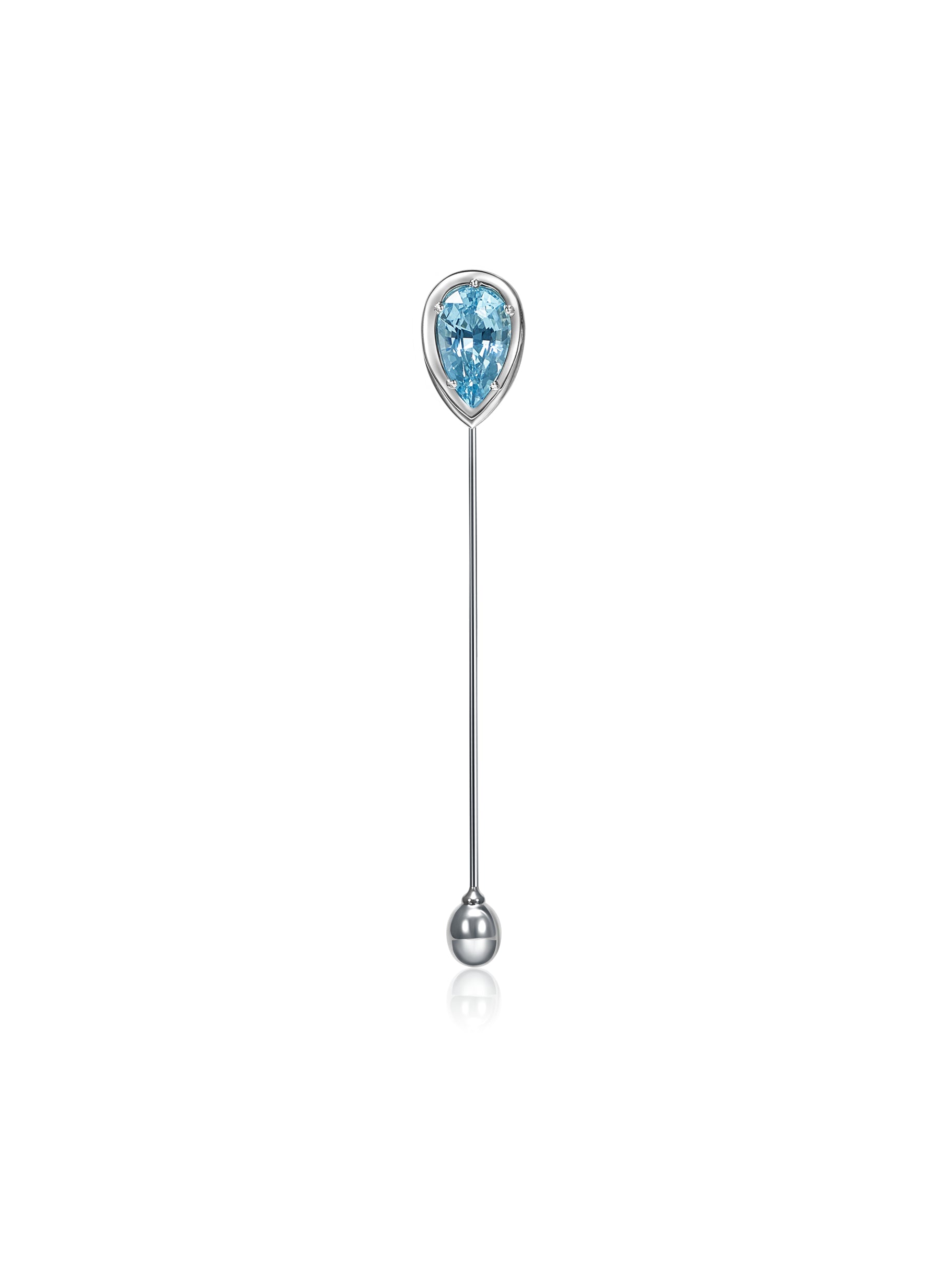 Sembra Sceptre Pin Pear Aquamarine